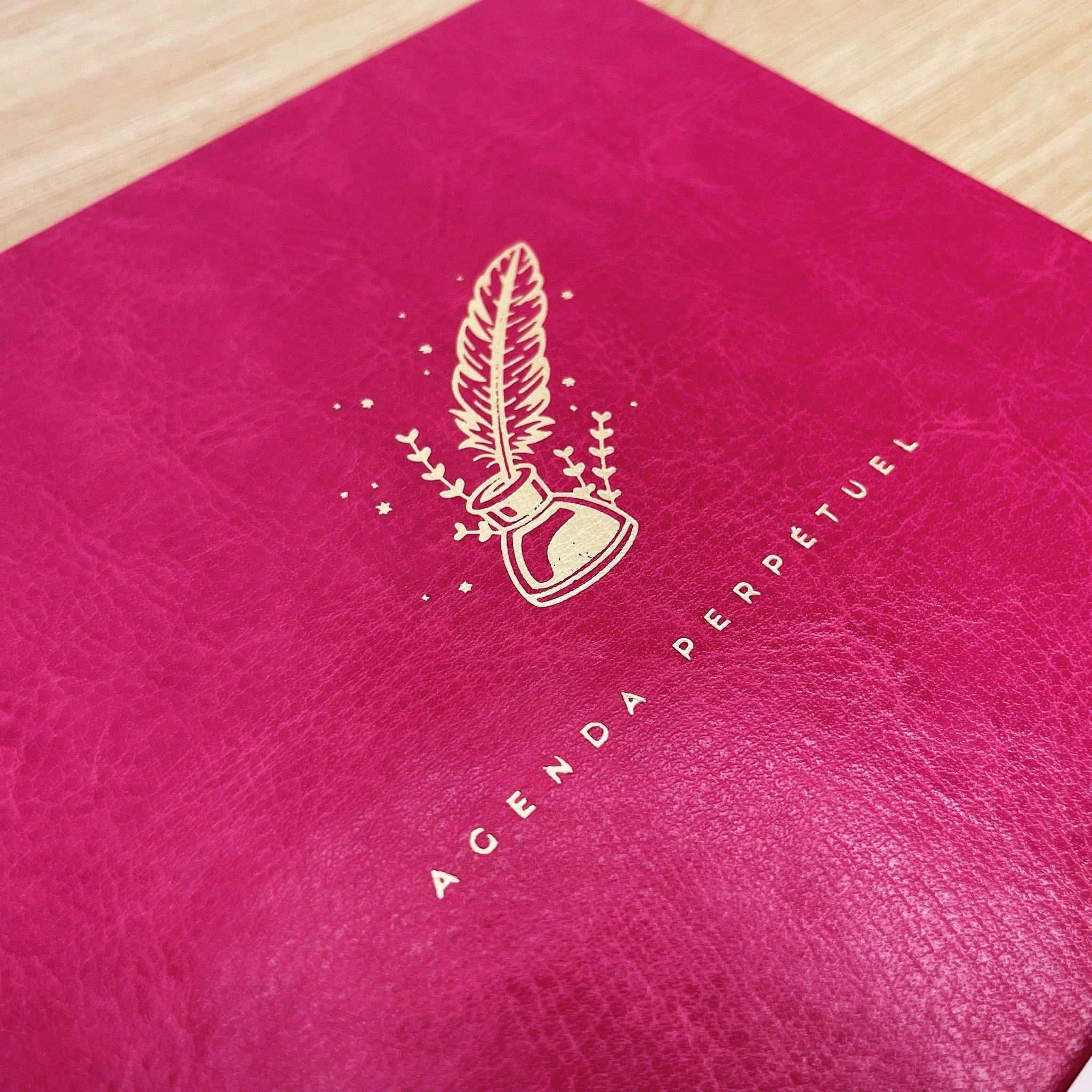Agenda Perpétuel "Framboise", nouvelle édition - Carnet A5 - Image 2