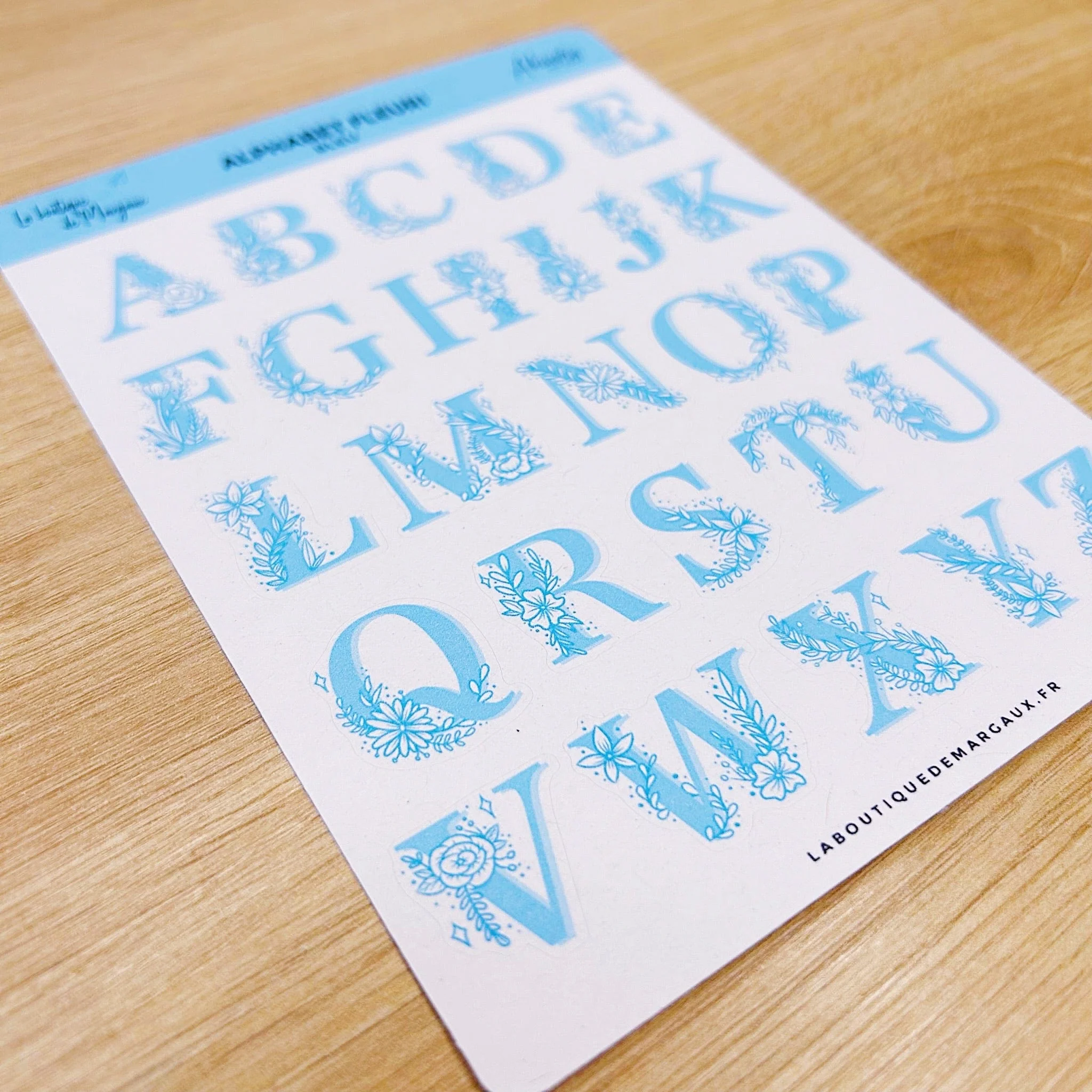 Alphabet fleuri - Stickers - Image 10