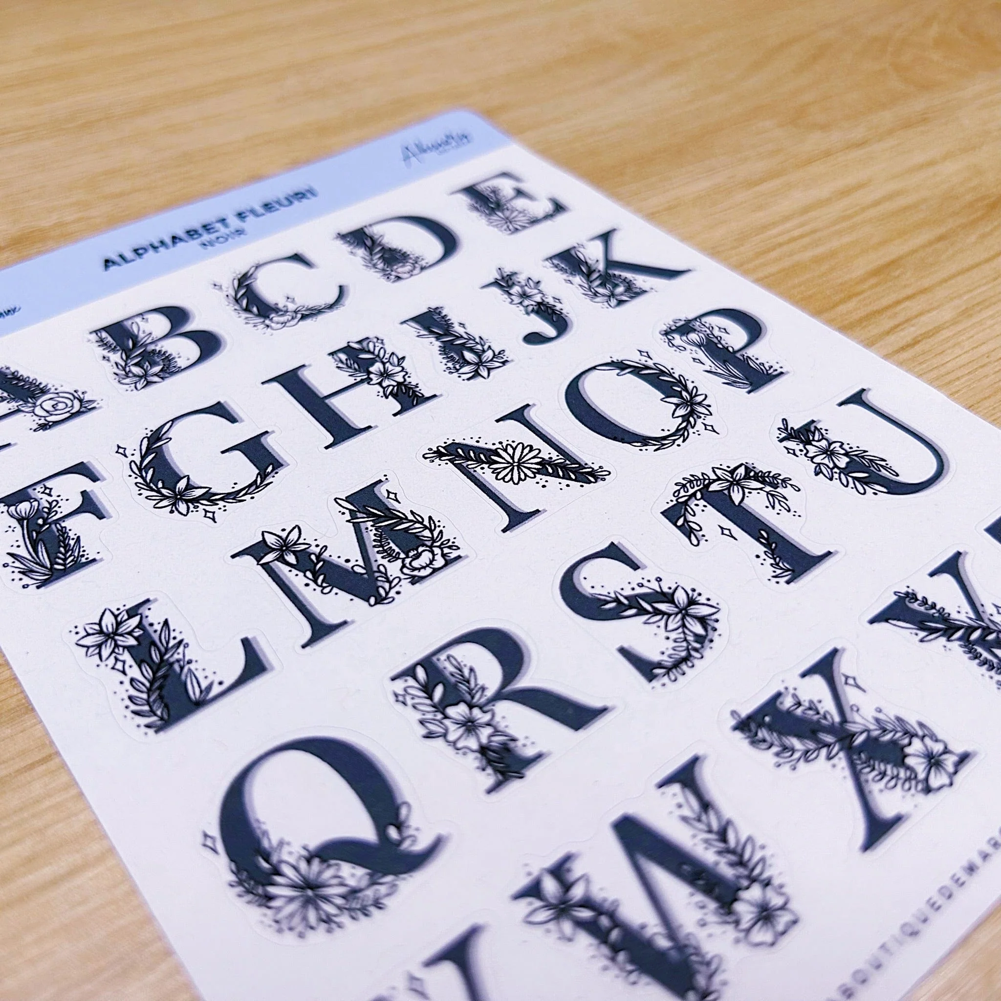 Alphabet fleuri - Stickers - Image 11