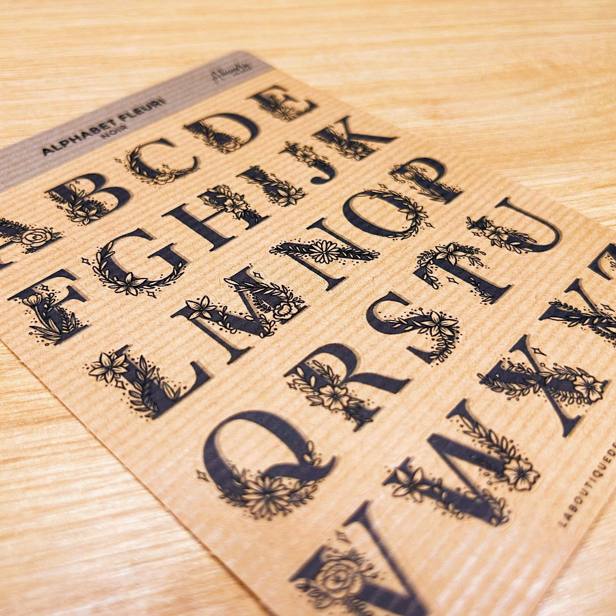 Alphabet fleuri - Stickers - Image 12