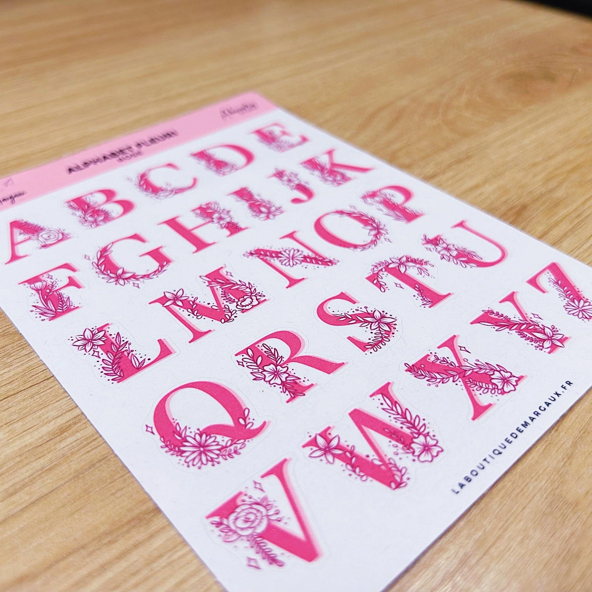 Alphabet fleuri - Stickers - Image 13