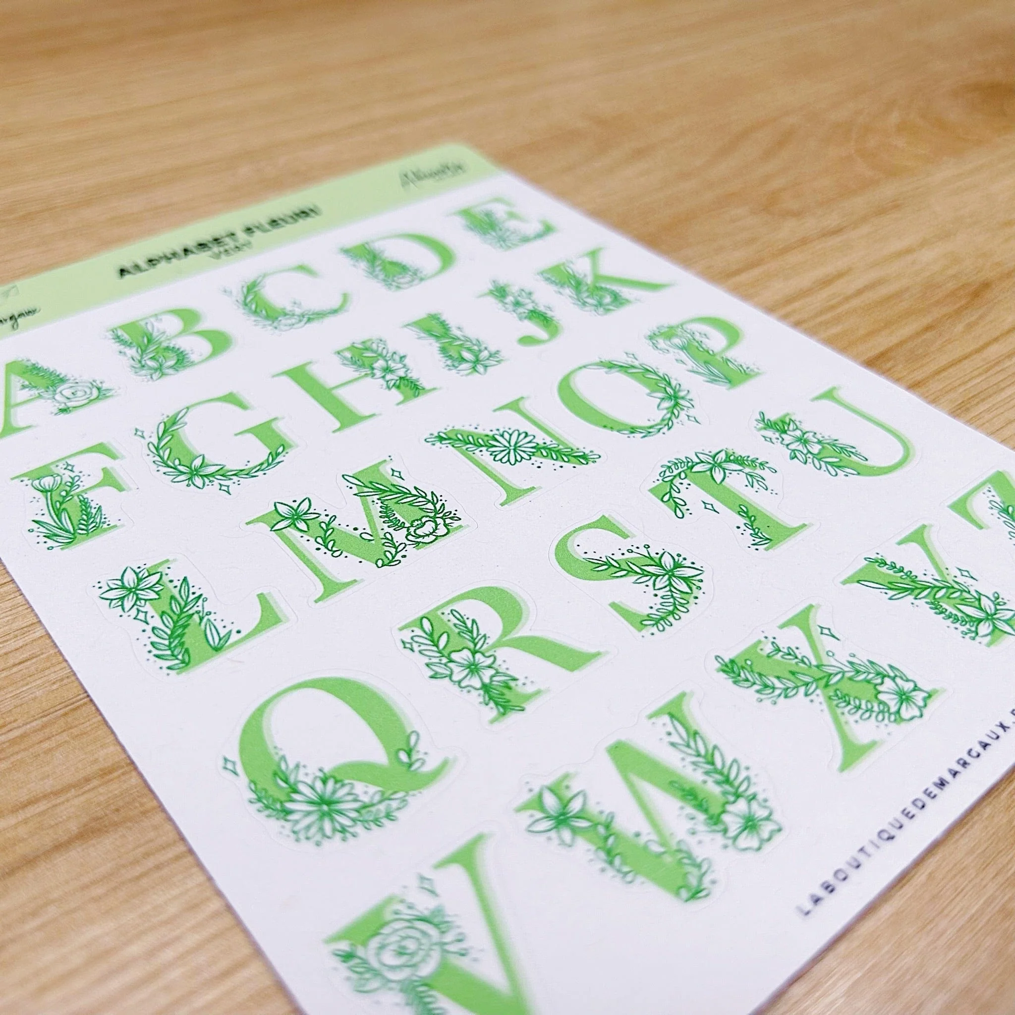 Alphabet fleuri - Stickers - Image 14