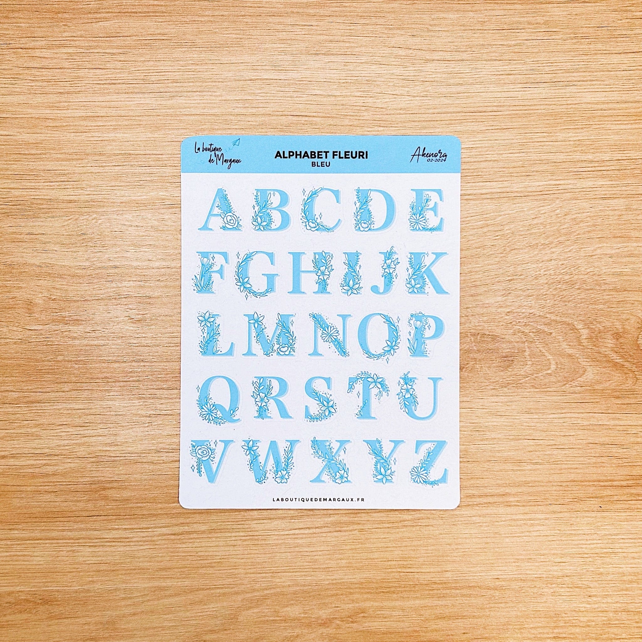 Alphabet fleuri - Stickers - Image 3