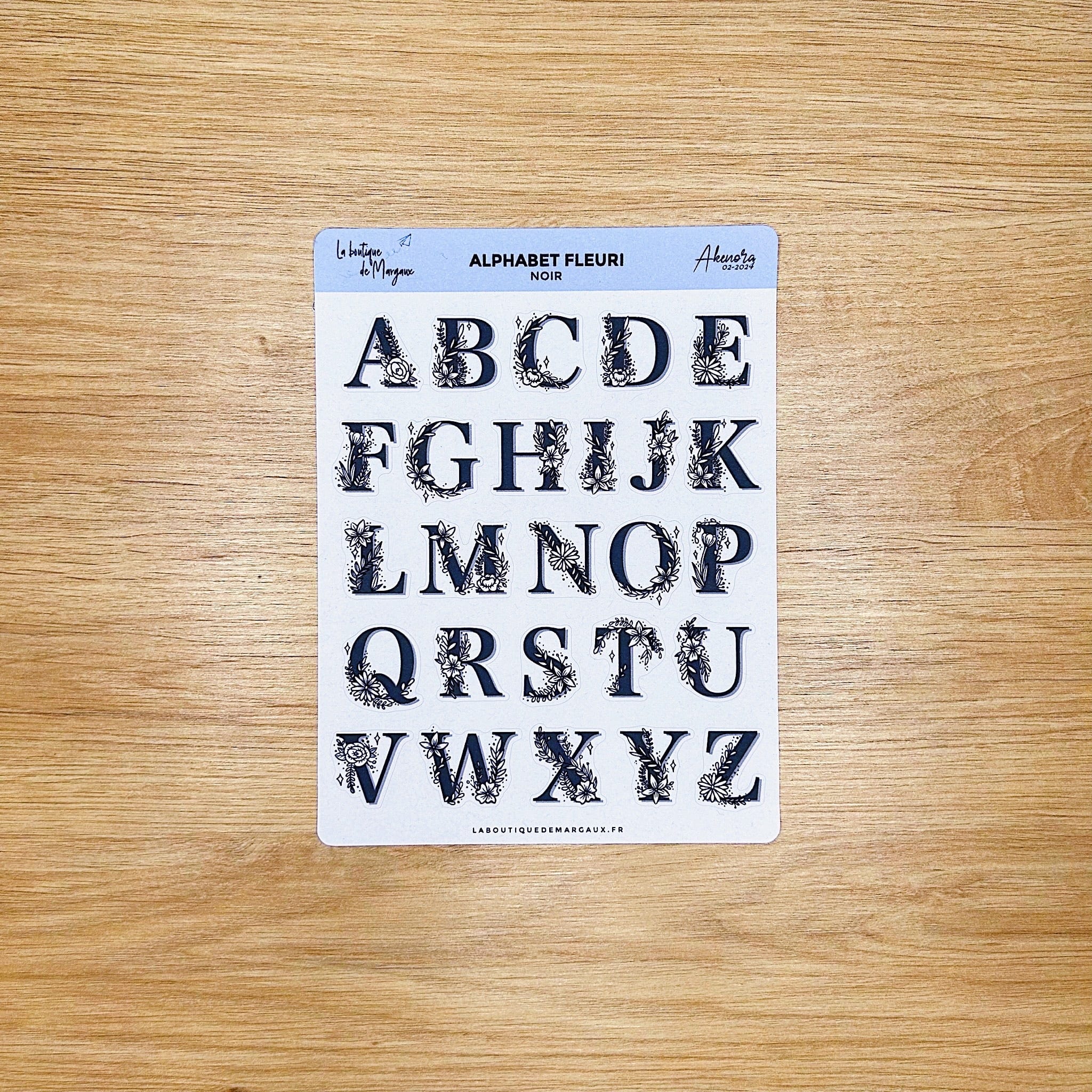 Alphabet fleuri - Stickers - Image 4