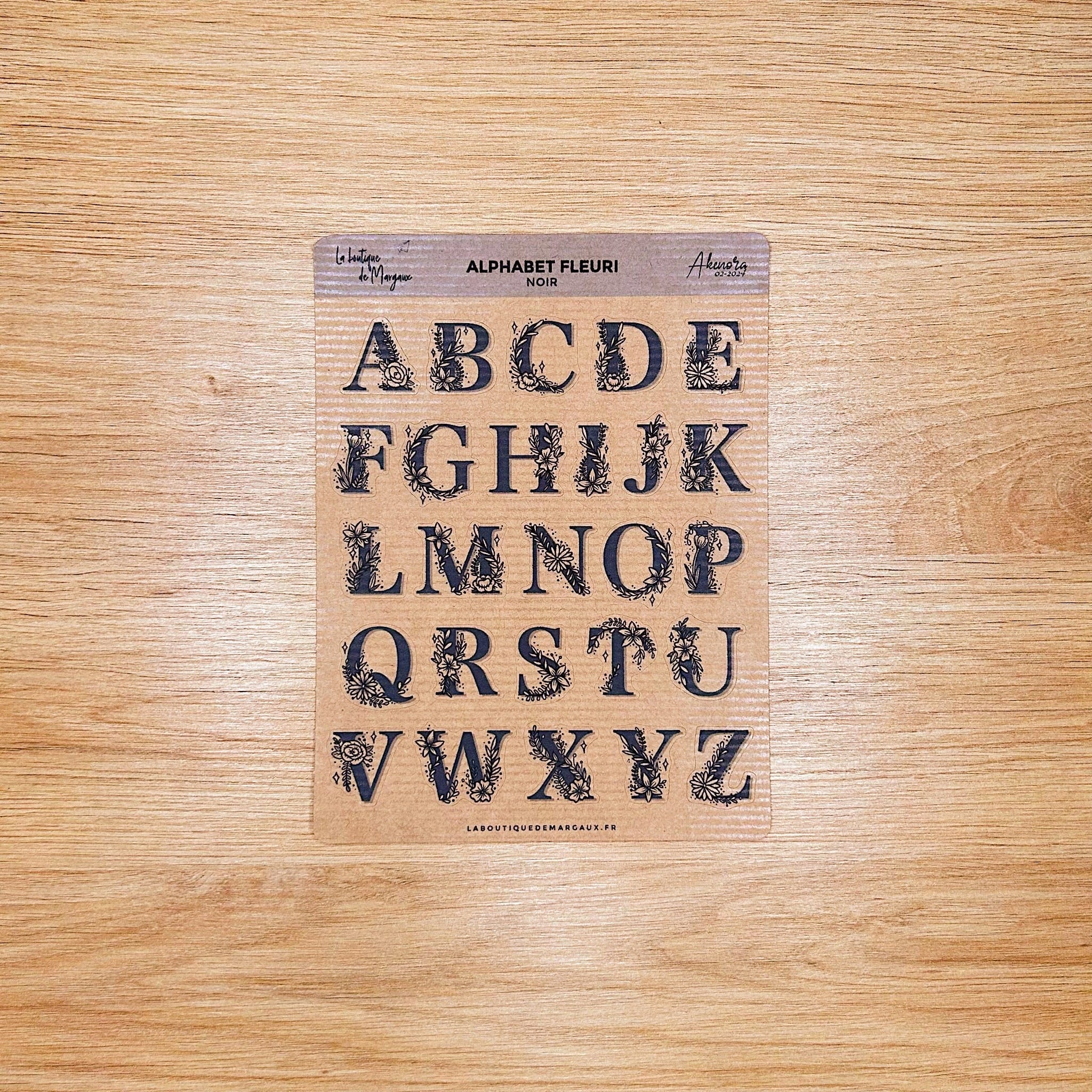 Alphabet fleuri - Stickers - Image 5