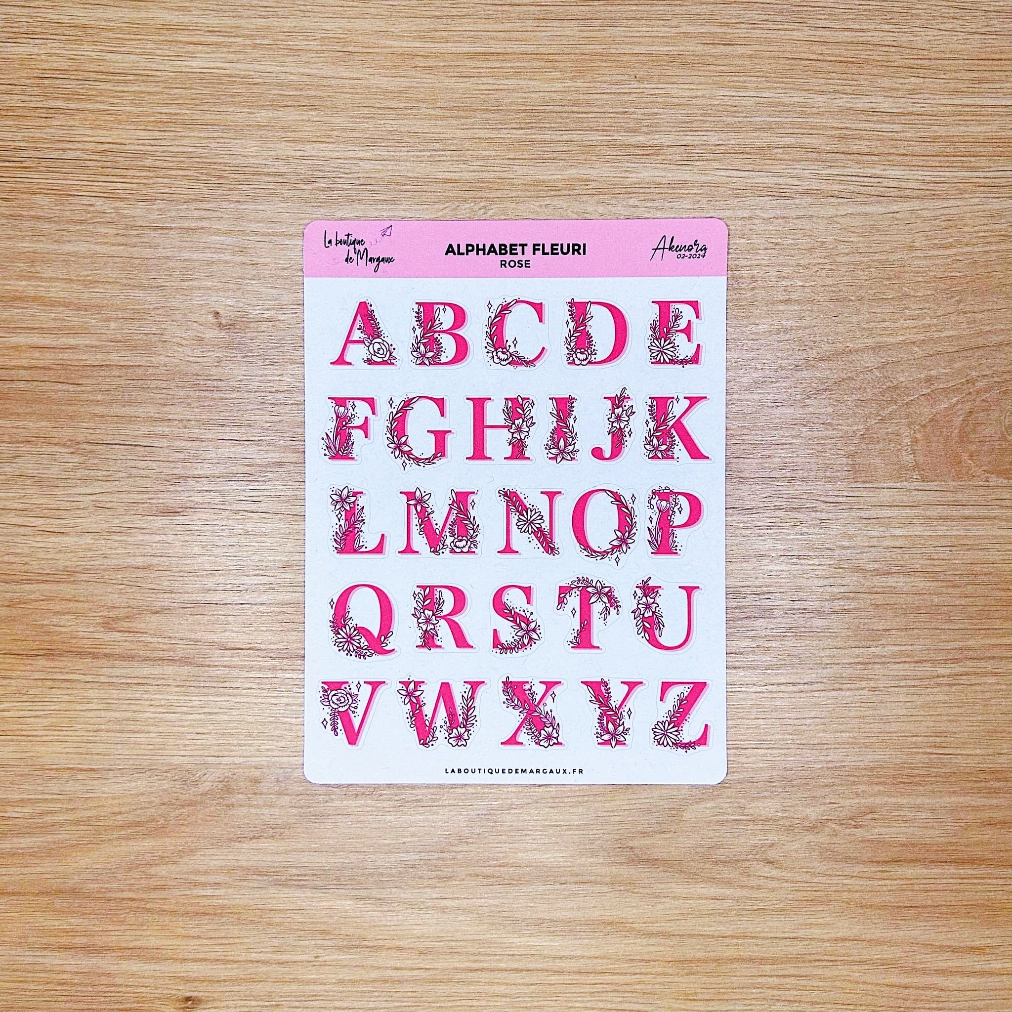 Alphabet fleuri - Stickers - Image 6
