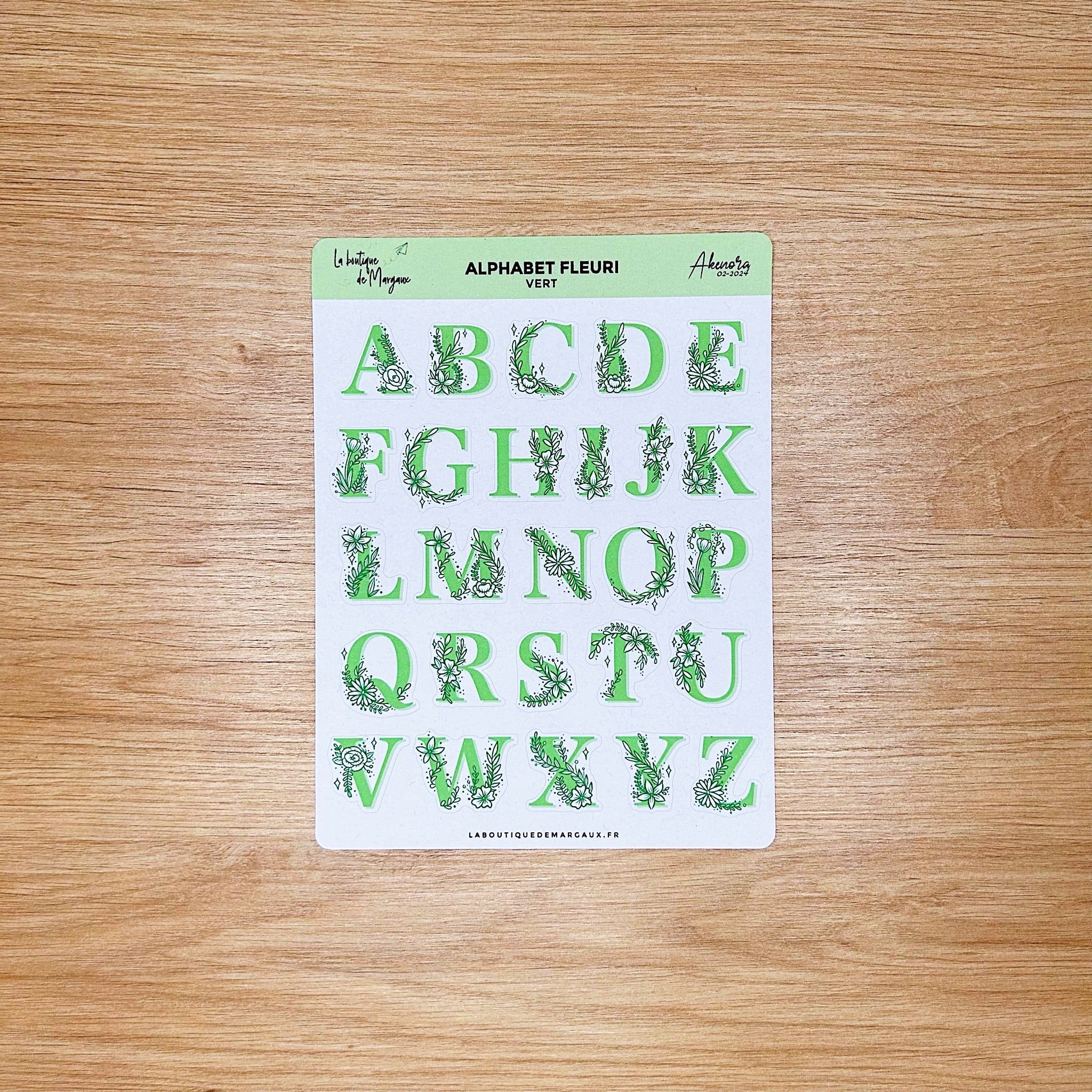 Alphabet fleuri - Stickers - Image 7