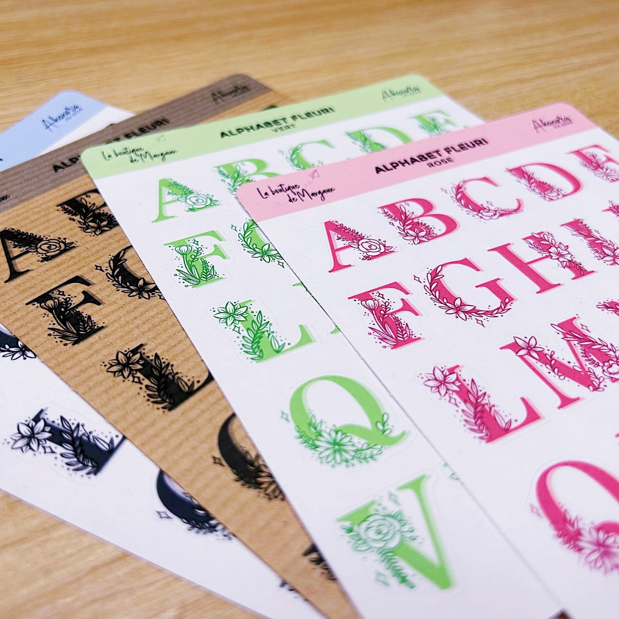 Alphabet fleuri - Stickers - Image 8