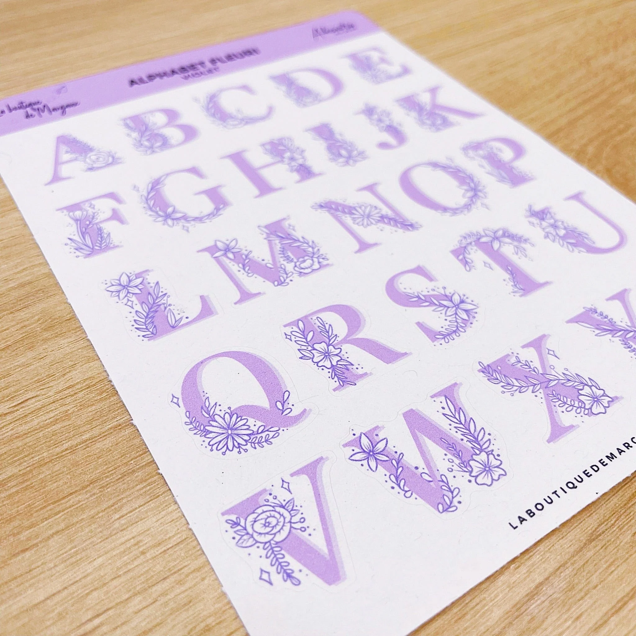 Alphabet fleuri - Stickers - Image 9