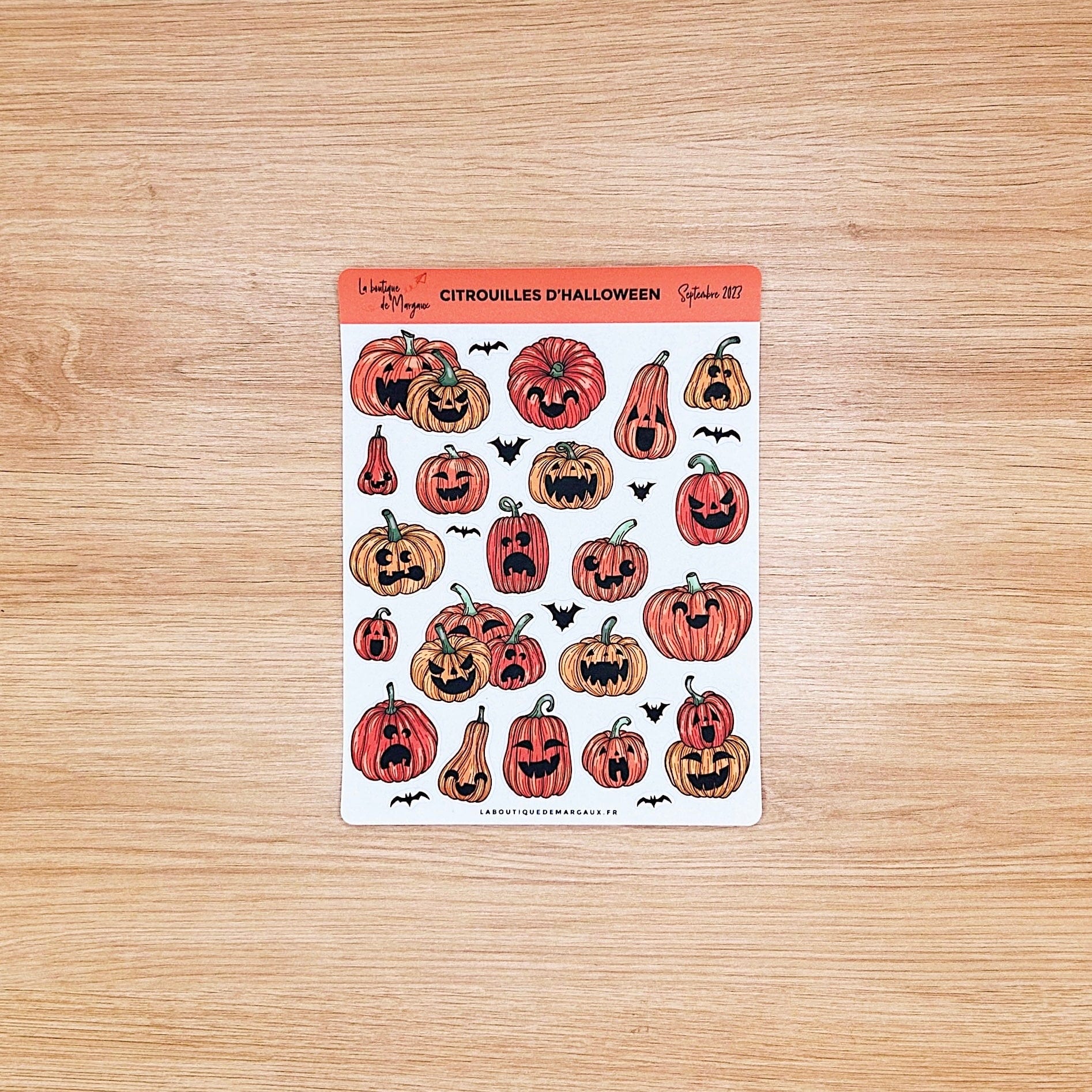 Citrouilles d'Halloween - Stickers