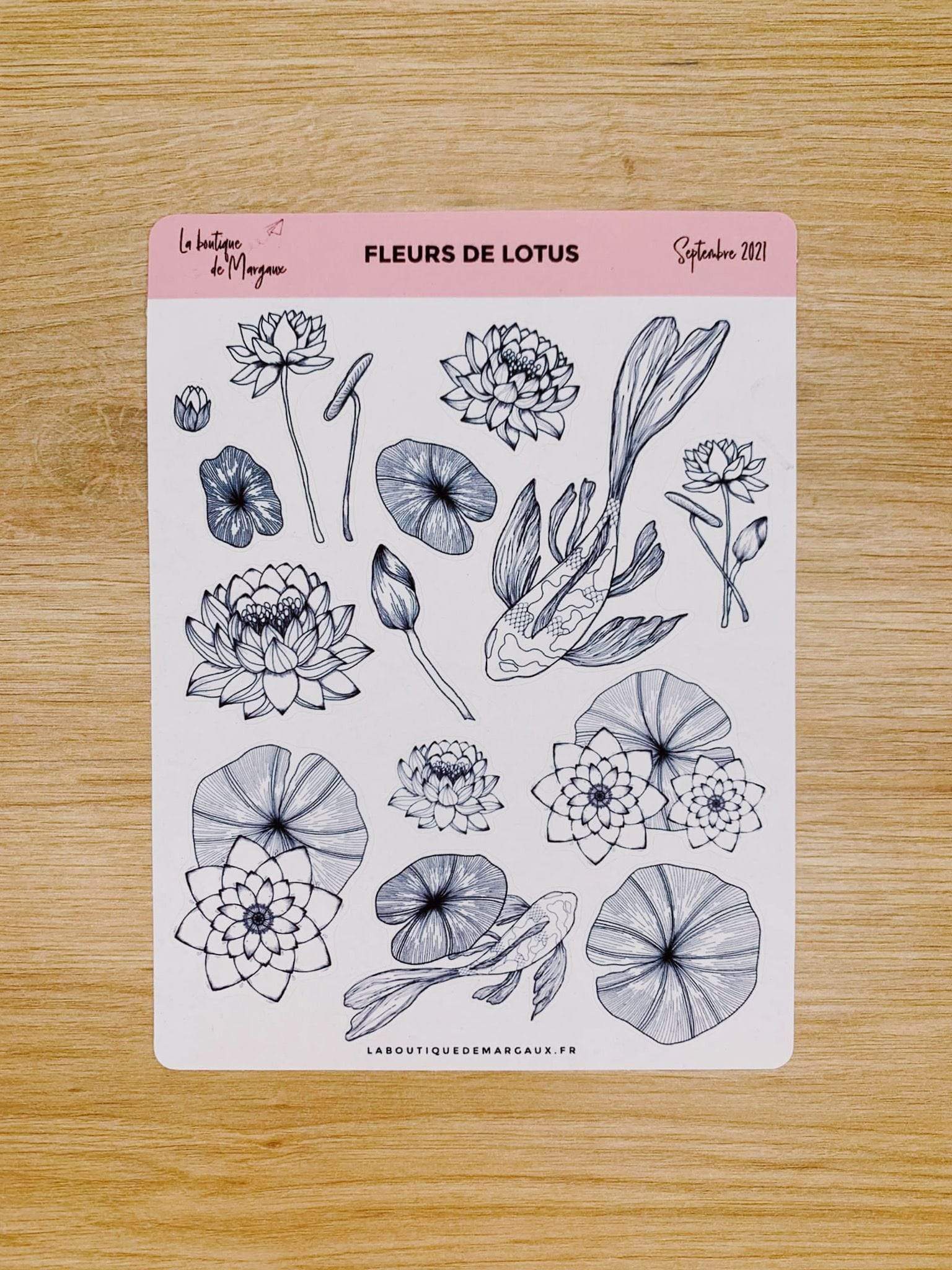 Fleurs de lotus - Stickers - Image 3