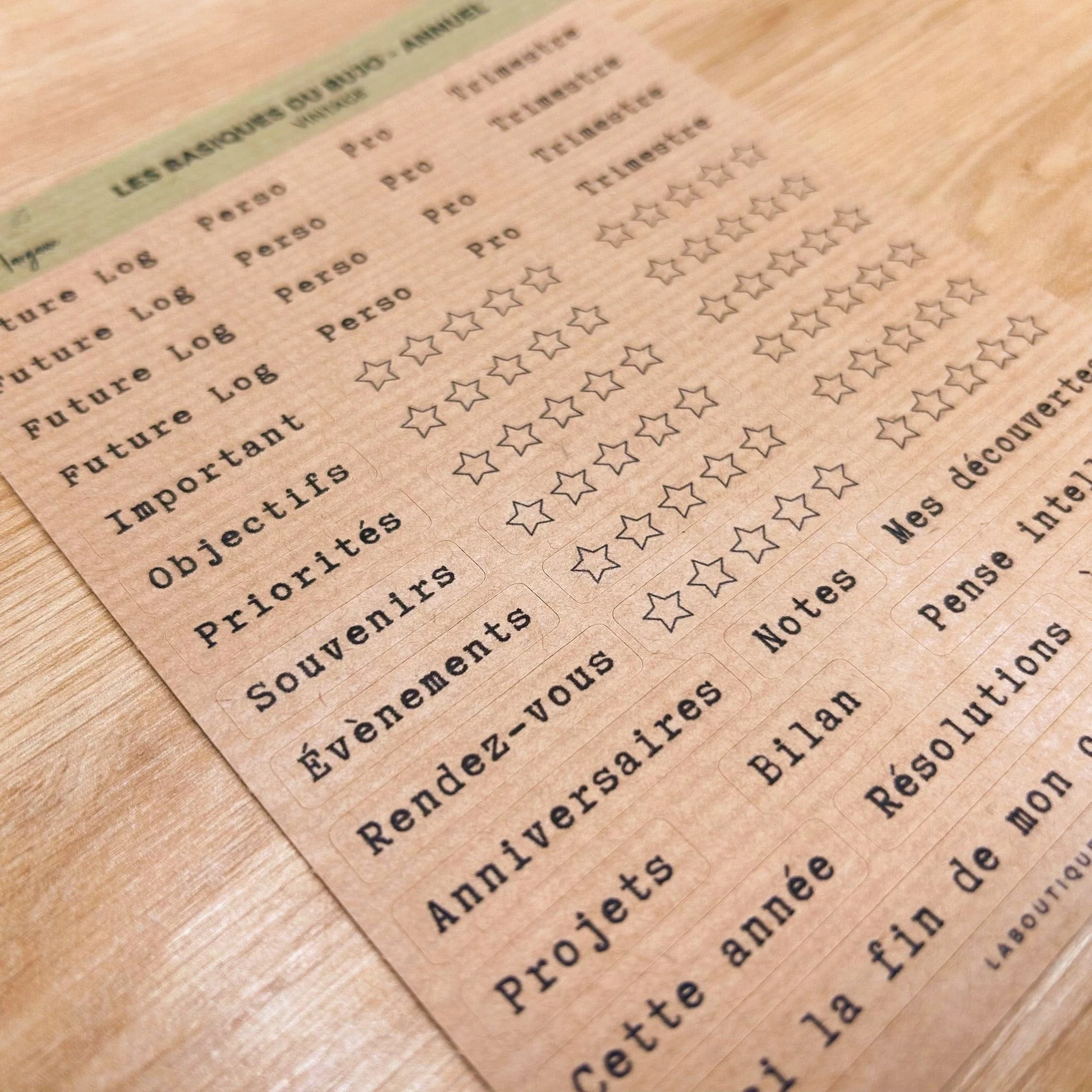 Les basiques du bujo "Annuel" - Stickers - Image 4