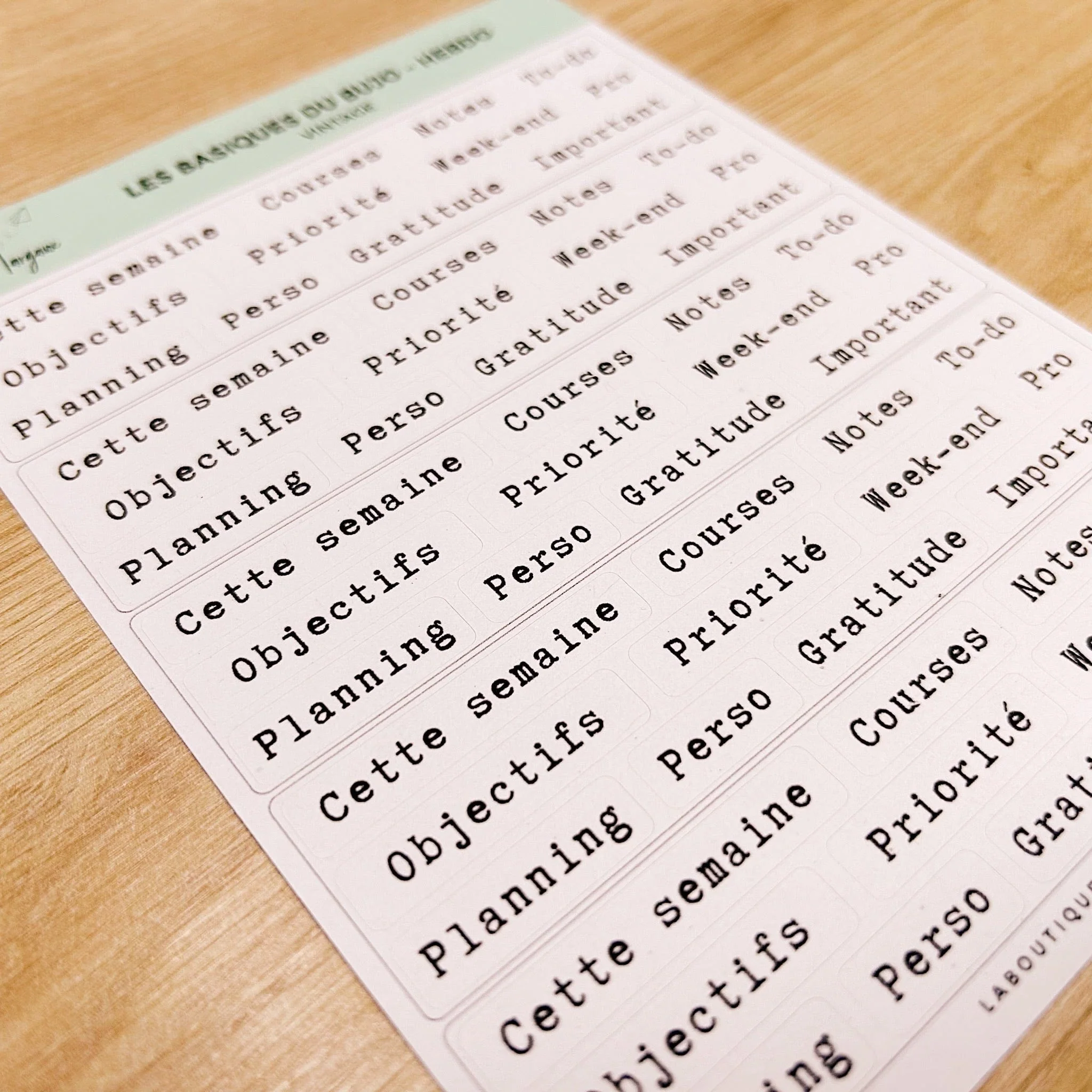Les basiques du bujo "Hebdo" - Stickers - Image 3