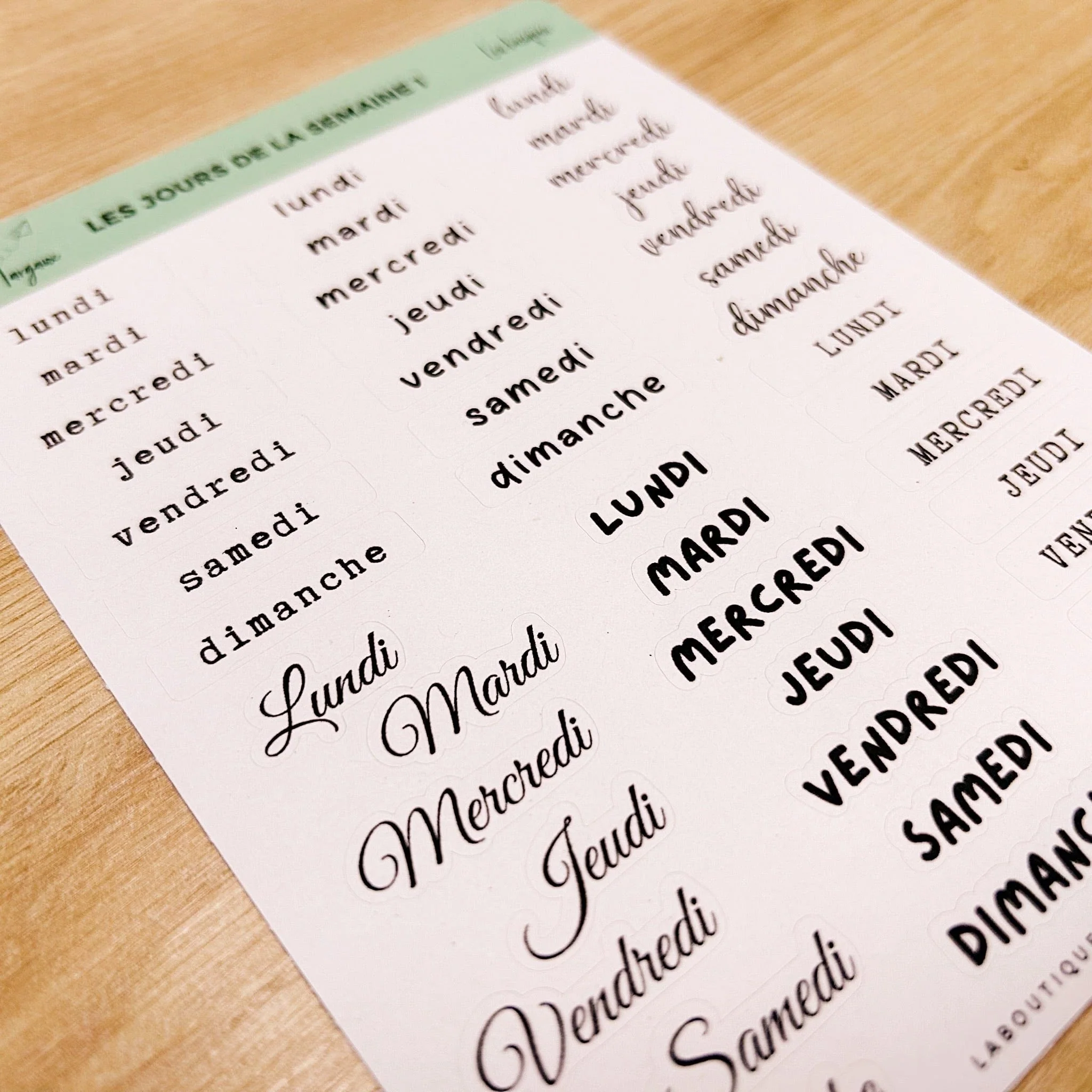 Les jours de la semaine 1 - Stickers - Image 3