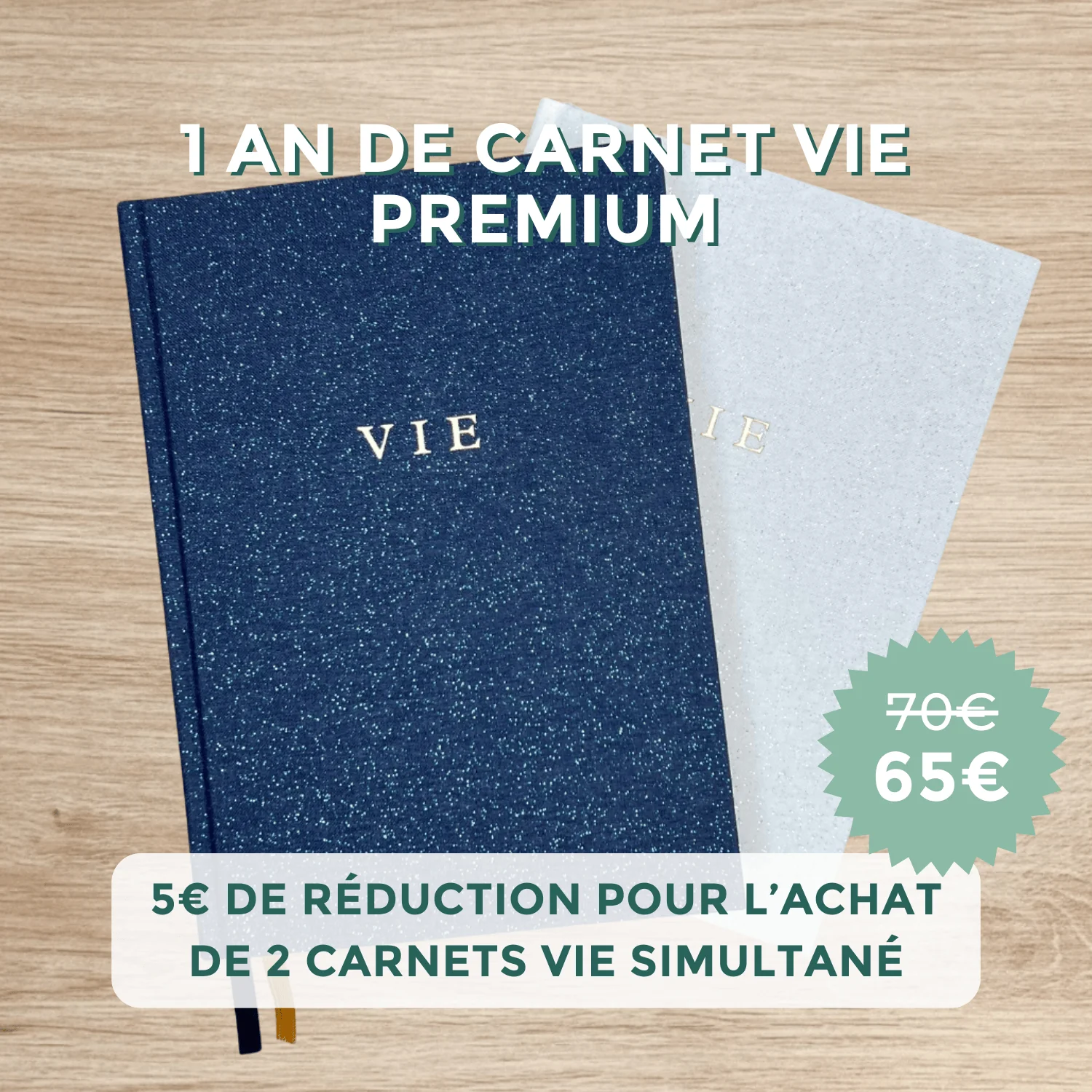 1 an de carnet VIE Premium - Carnets A5 - Image 2