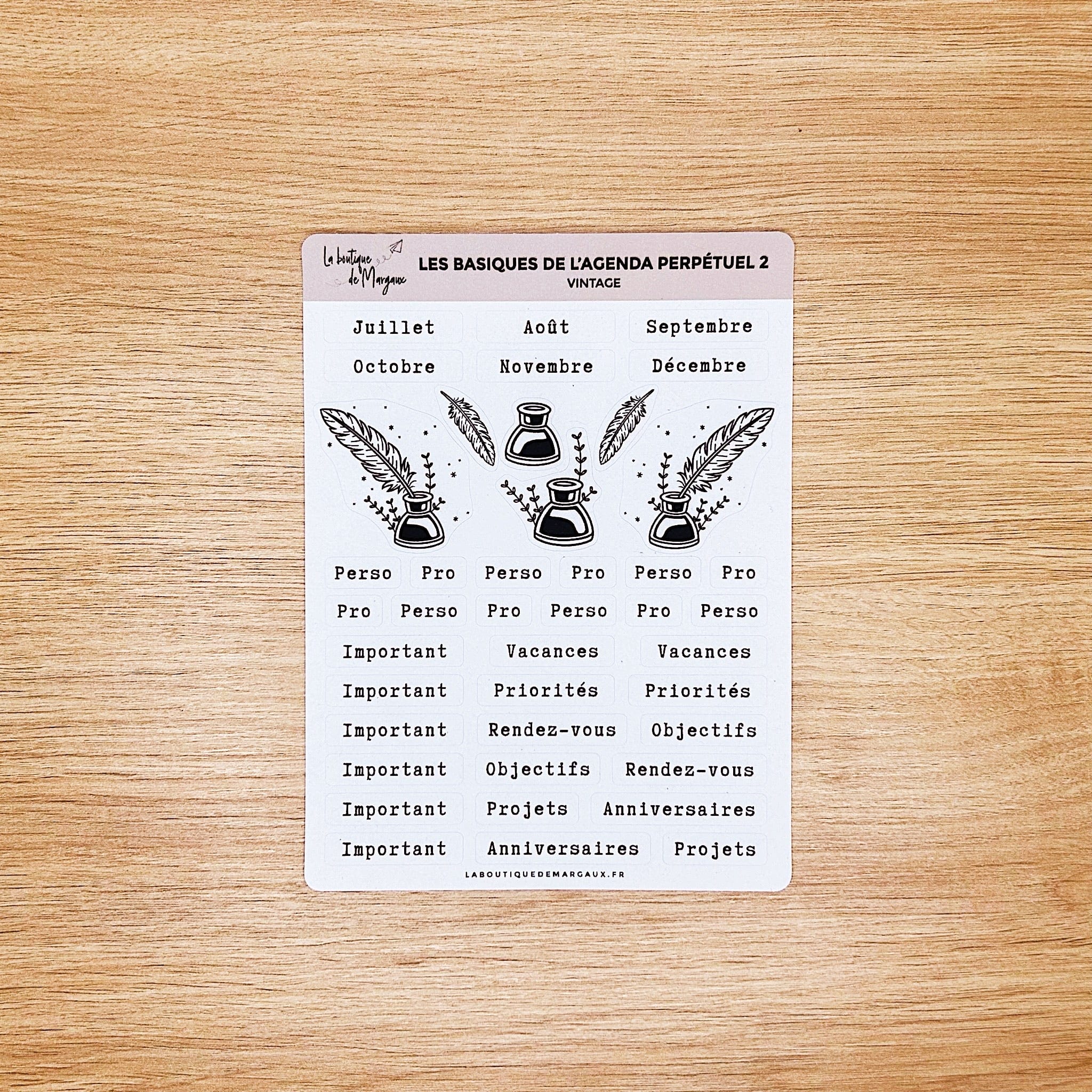 Lot "Les basiques de l'Agenda Perpétuel" - Stickers - Image 4