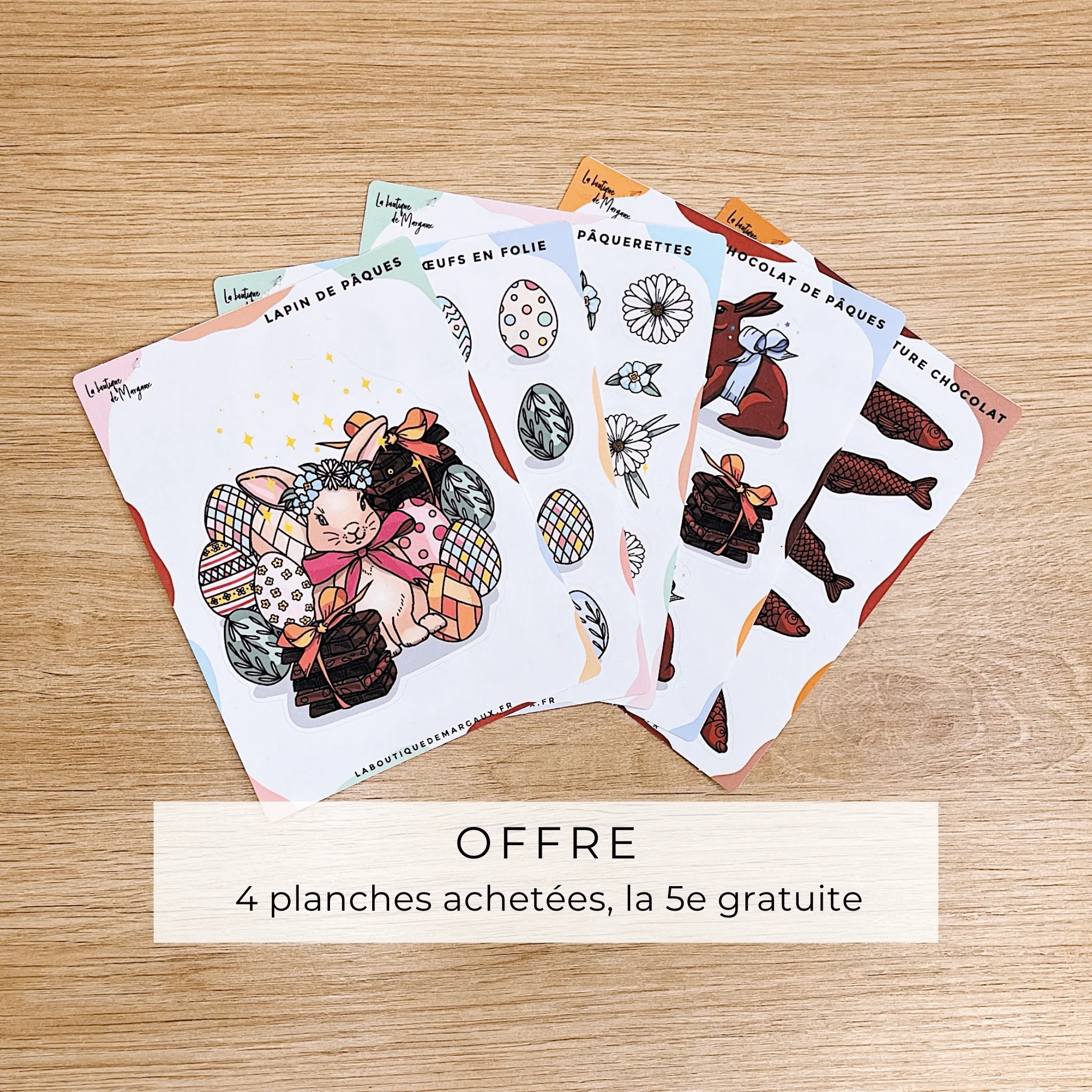 Lapins de Pâques - Stickers C7