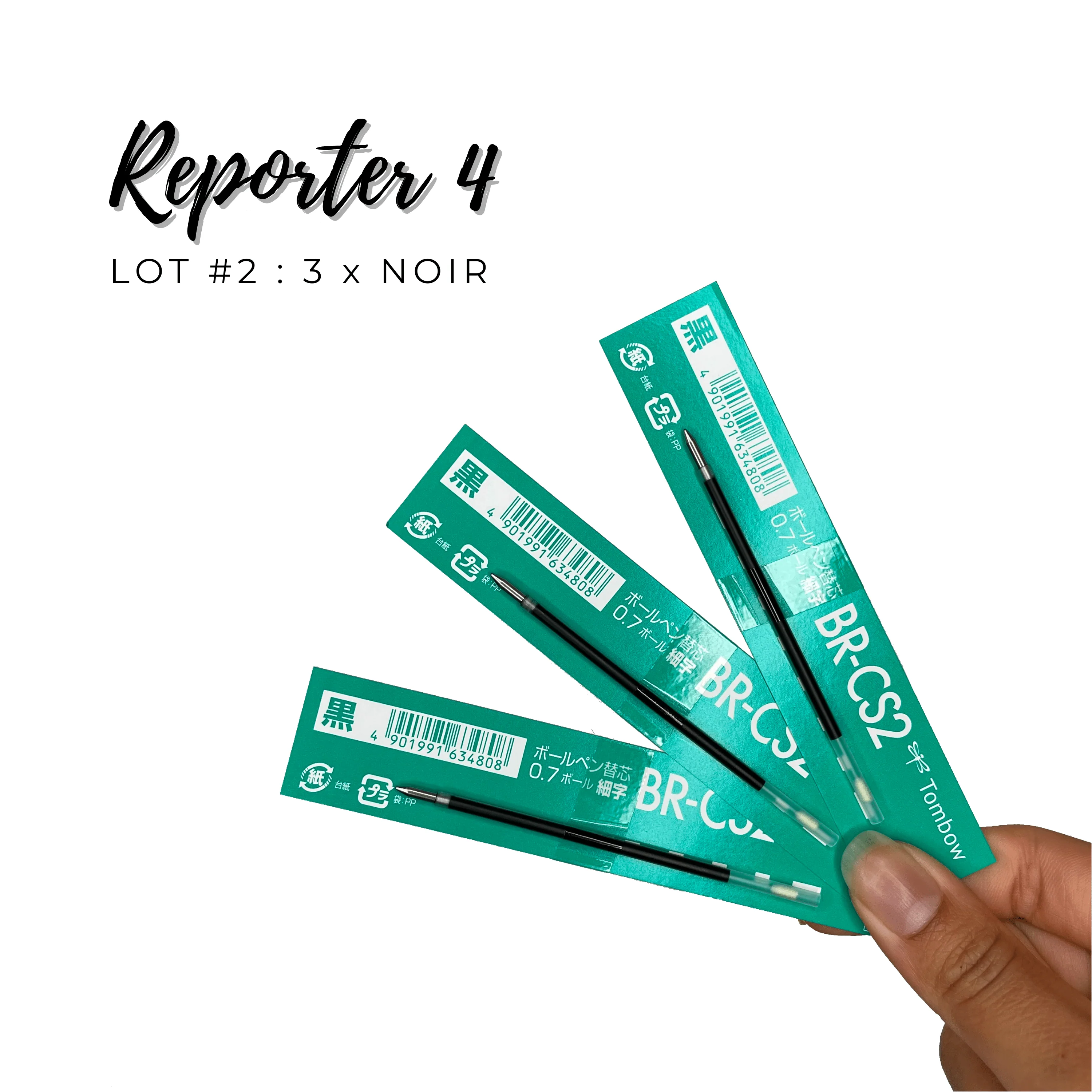 Recharges pour Reporter 4 de TOMBOW - Stylos - Image 3