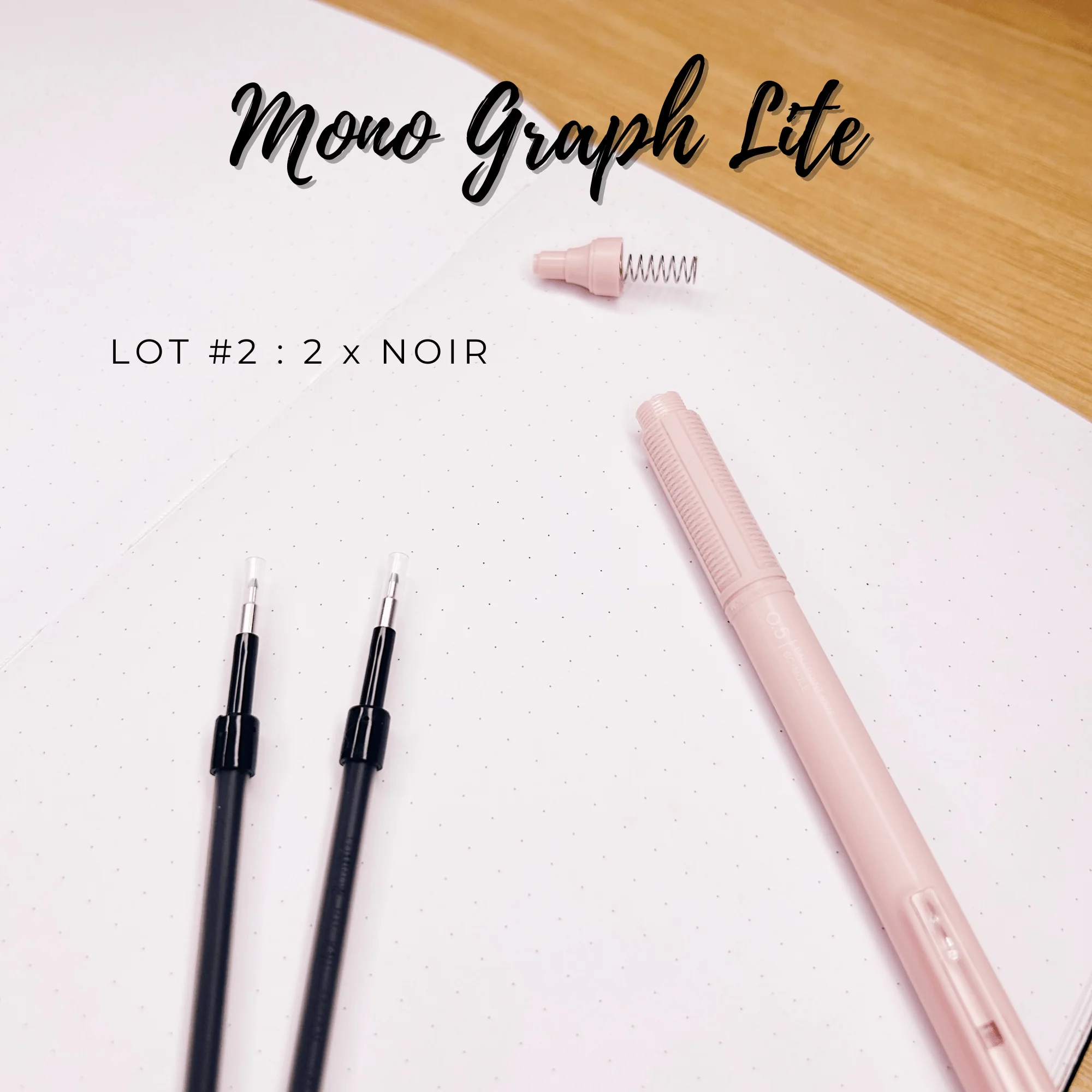 Recharges pour MONO graph Lite de TOMBOW - Stylos - Image 3