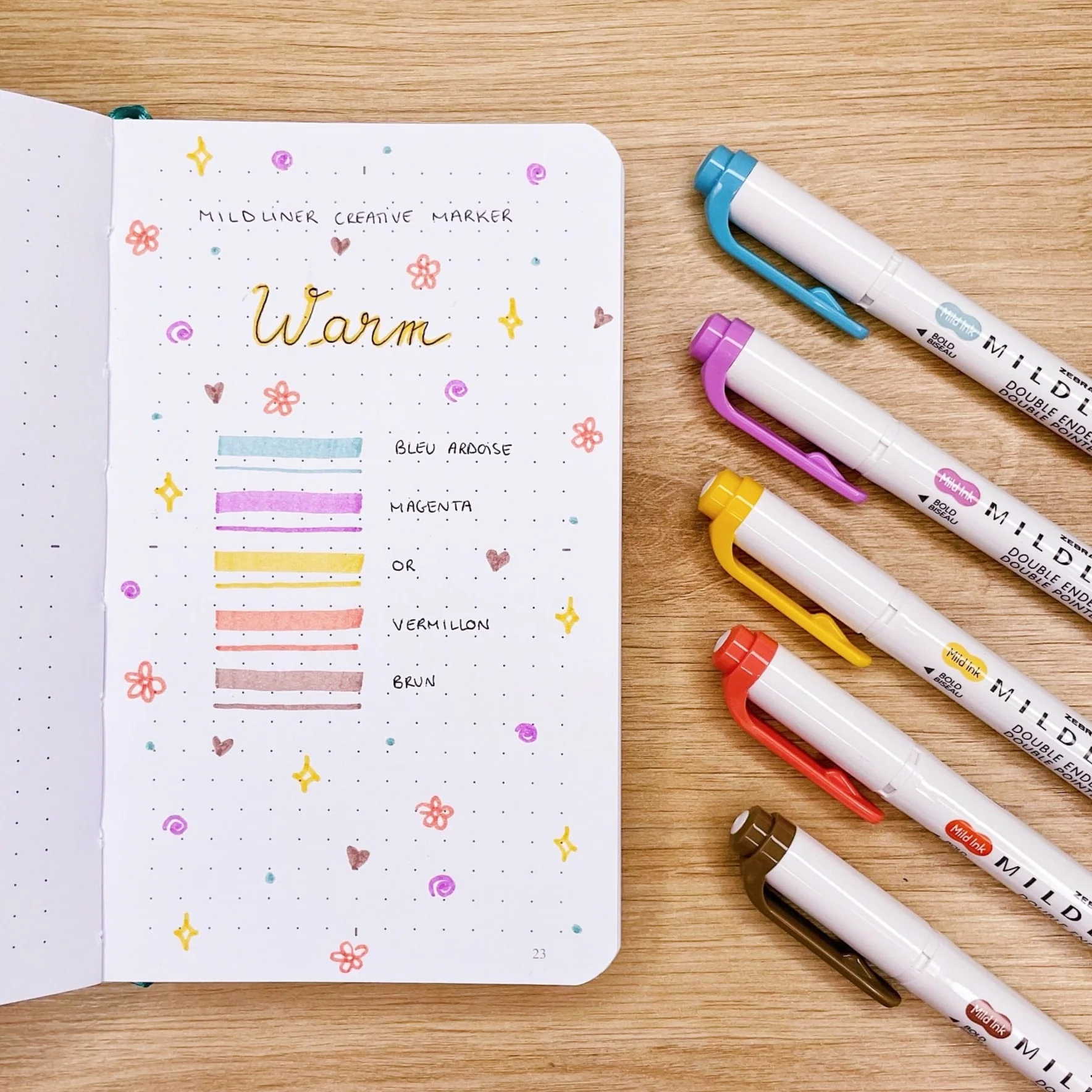 Set "Warm" de ZEBRA - Surligneurs