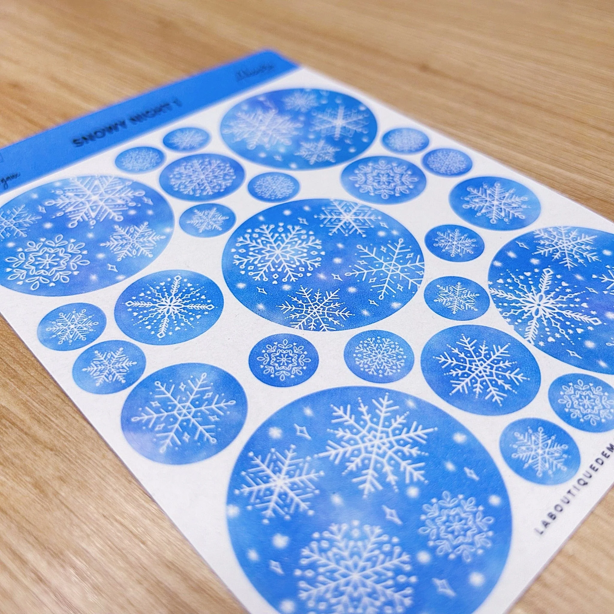 Snowy night - Stickers - Image 2