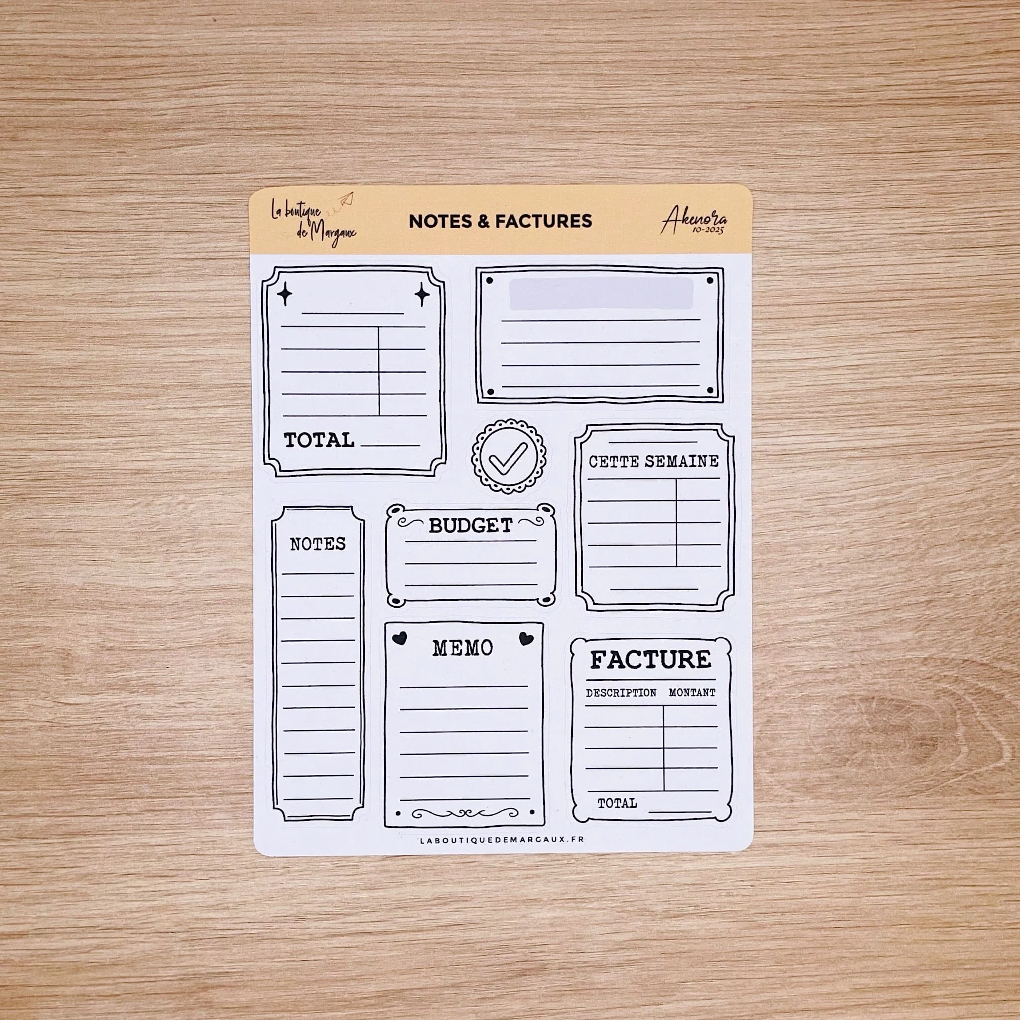 Notes & factures - Stickers - Image 2