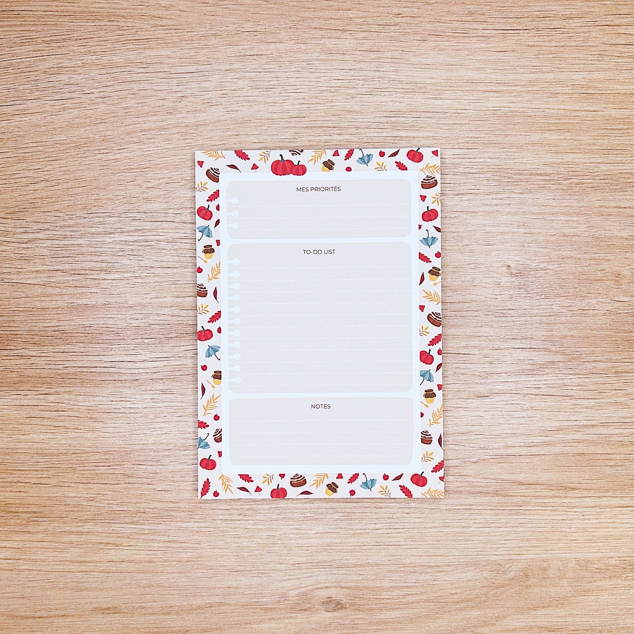 To-do list "Automne" - Bloc-notes A6