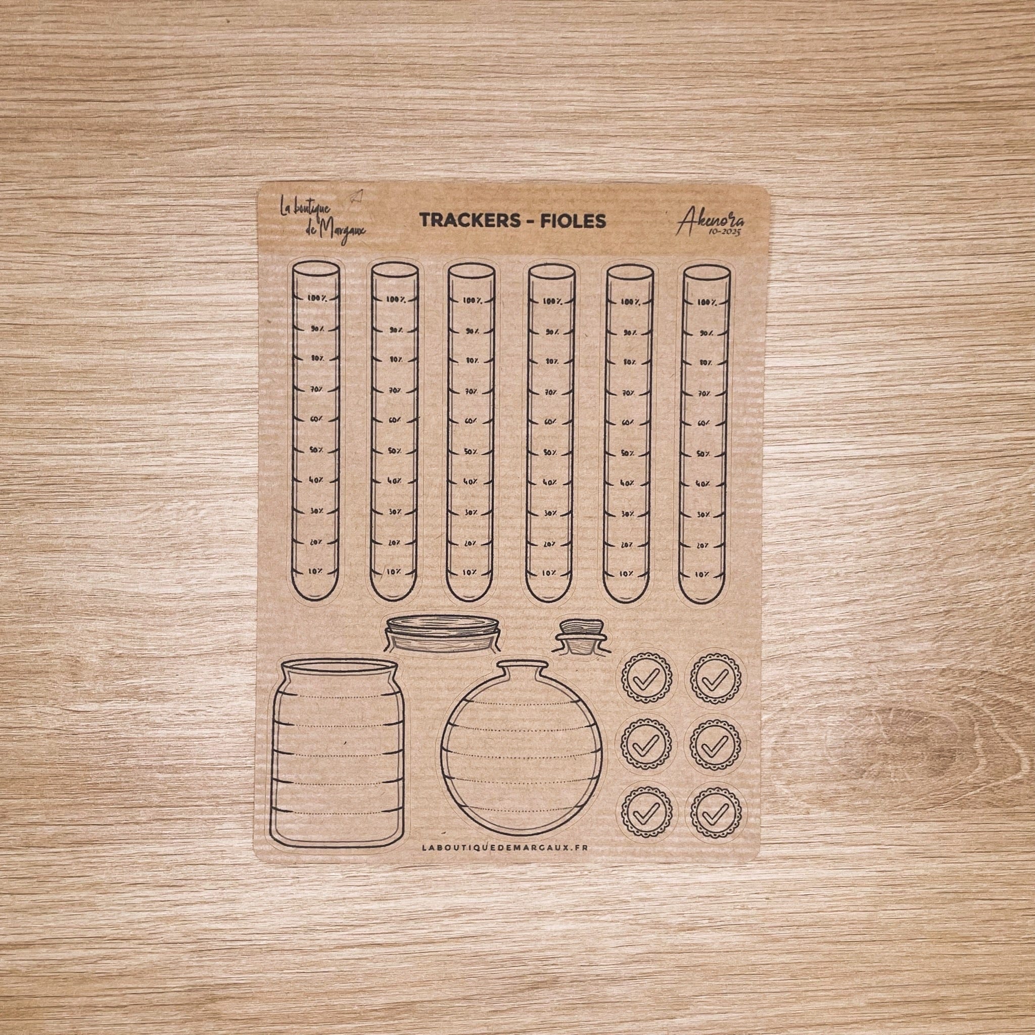 Tracker "Fioles" - Stickers - Image 2